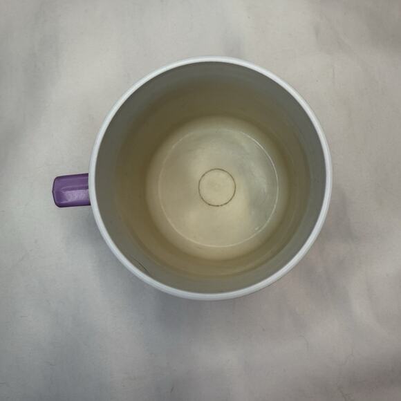 Vintage Sunfrost Therm-O-Ware Mug Purple White Federal Housewares Chicago 45 - Picture 2 of 4